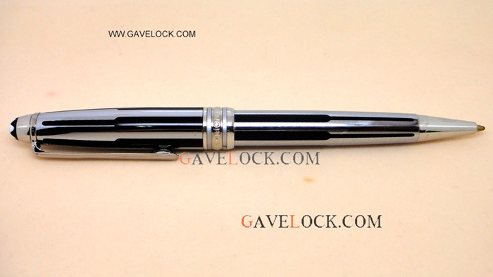Montblanc Ballpoint Pen Montblanc Meisterstuck Review Silver Stripped Free Shipping